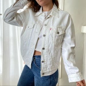 NWT Levi’s White Denim Jacket
